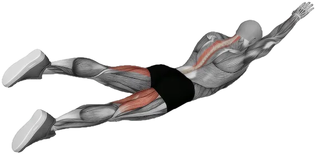 Alternate Superman exercise demonstration