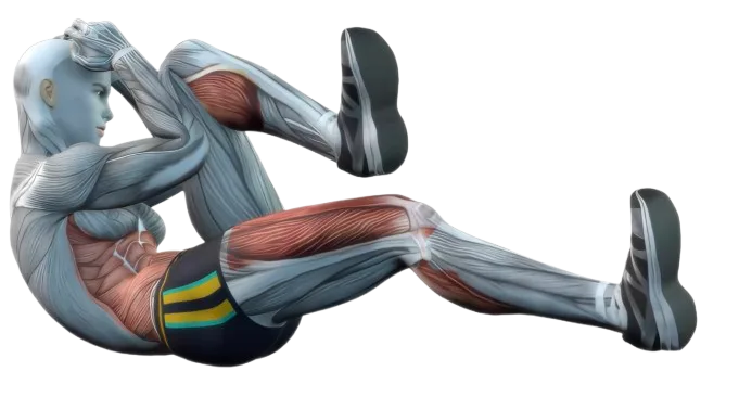 Bicycle Crunch exercise demonstration