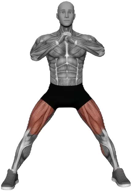 Cossack Squat exercise demonstration