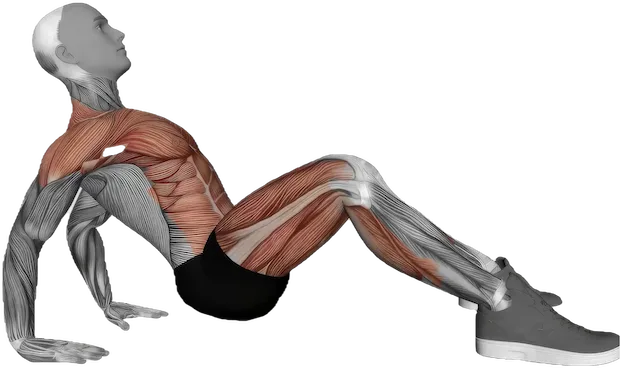 Crab Pose exercise demonstration