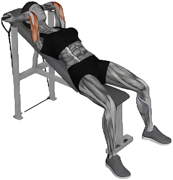 Incline Triceps Extension exercise demonstration