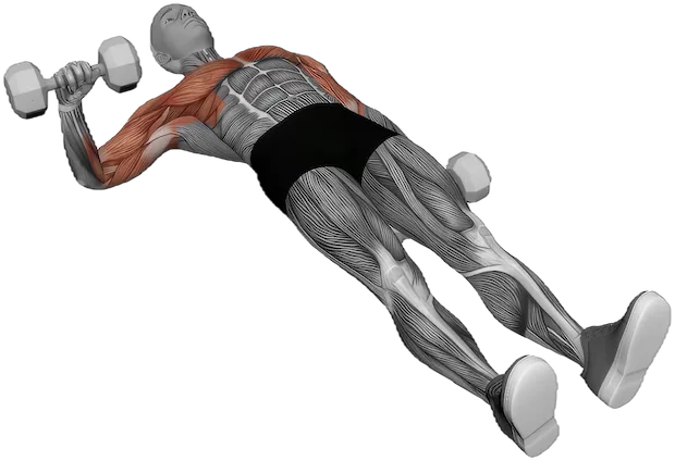 One Arm Floor Press exercise demonstration