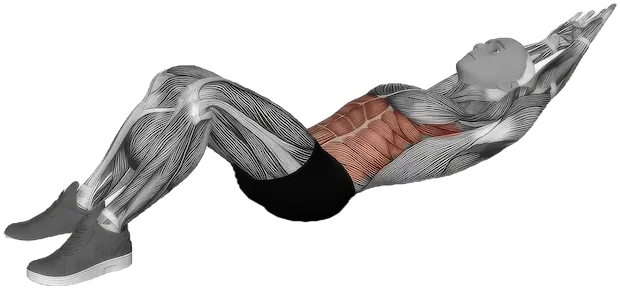 Overhead Crunch exercise demonstration