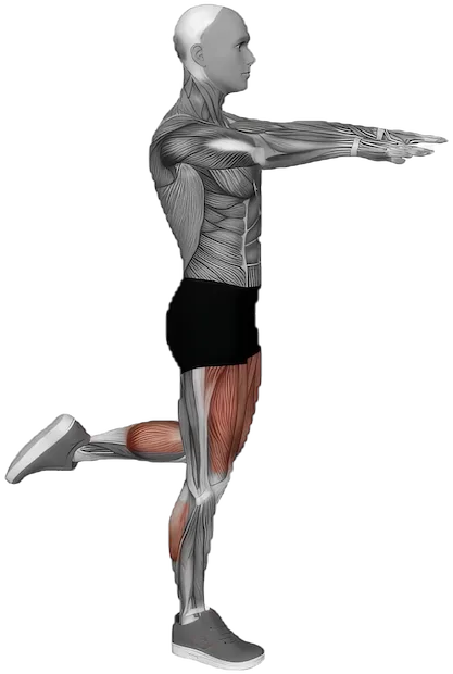 Skater Squat exercise demonstration